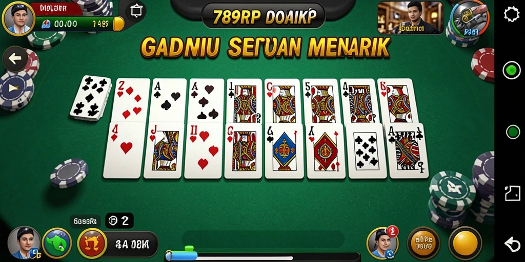 Tampilan gameplay seru dari game domino 789RP.