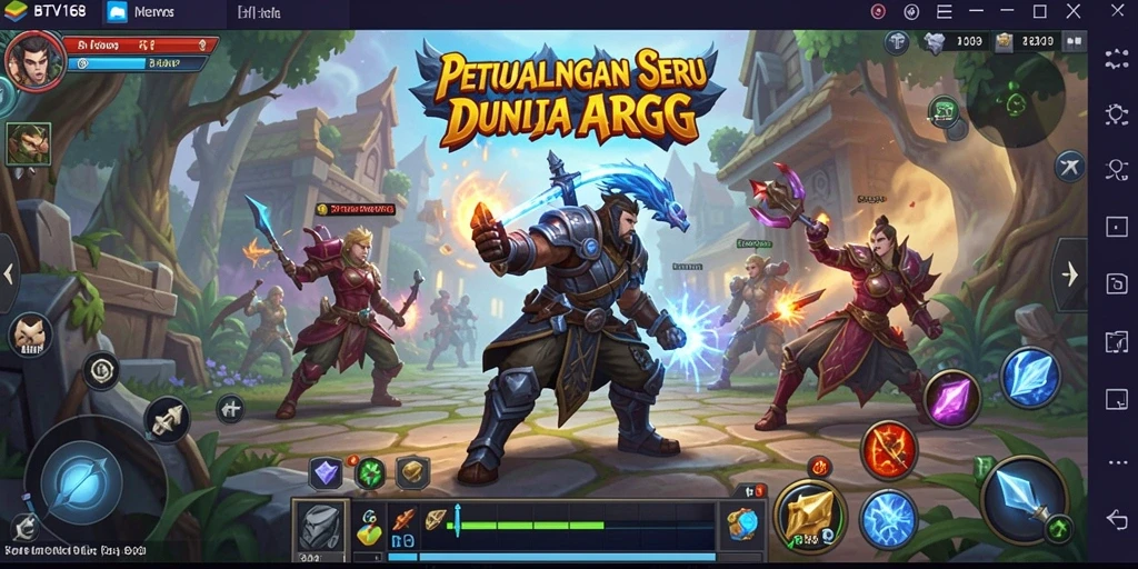 Tampilan gameplay BTV168 menunjukkan pertarungan mendebarkan antara karakter dan musuh.