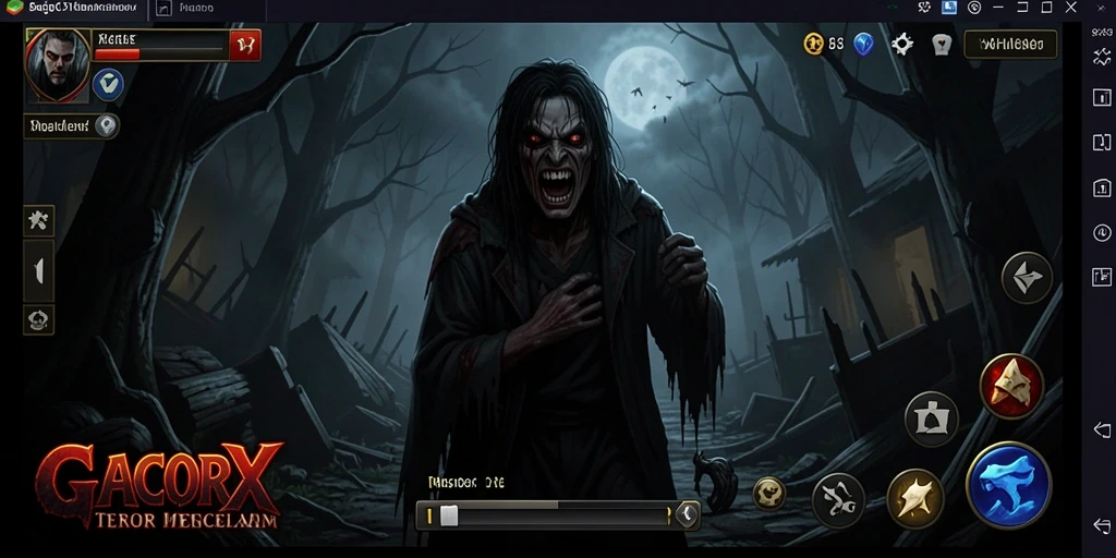 Tampilan gameplay <strong>GACORX</strong> yang mencekam dan menakutkan.
