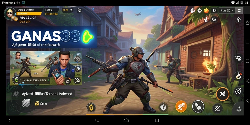 Screenshot utama GANAS33 menampilkan kemudahan dalam mengoptimalkan perangkat.