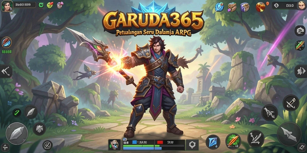 Tampilan layar permainan GARUDA365 dengan aksi ARPG yang mendebarkan.