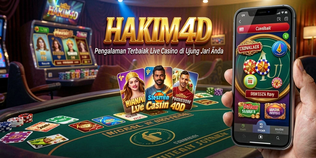 Tangkapan layar HAKIM4D menunjukkan dealer langsung dengan suasana kasino yang mengesankan.