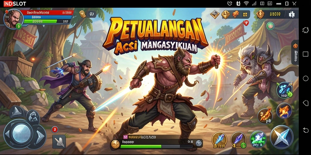 Tampilan dinamis gameplay seru di INDSLOT.