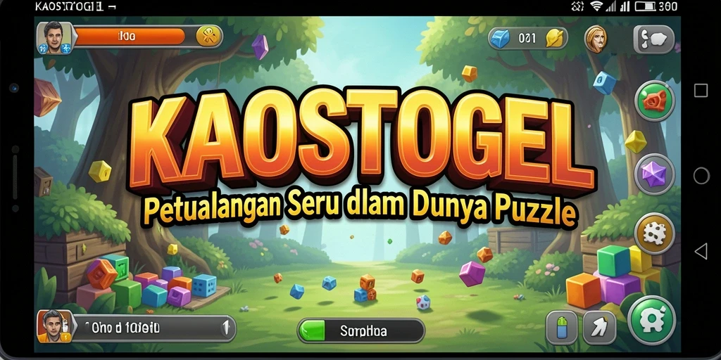 Screenshot gameplay KAOSTOGEL menunjukkan tantangan puzzle yang menarik.