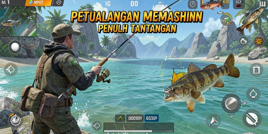 Tangkapan ikan besar dalam gameplay MPO76 yang seru.