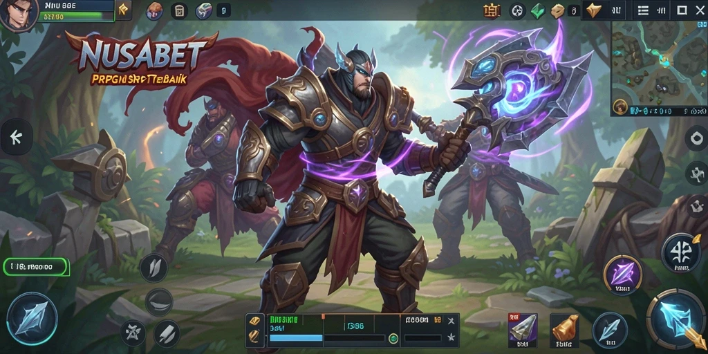 Tampilan gameplay NUSABET yang intens dan menghibur.