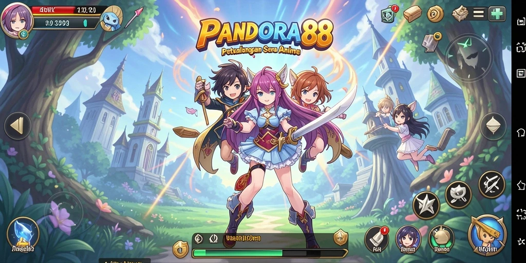 Tampilan gameplay PANDORA88 yang menarik dan penuh warna.
