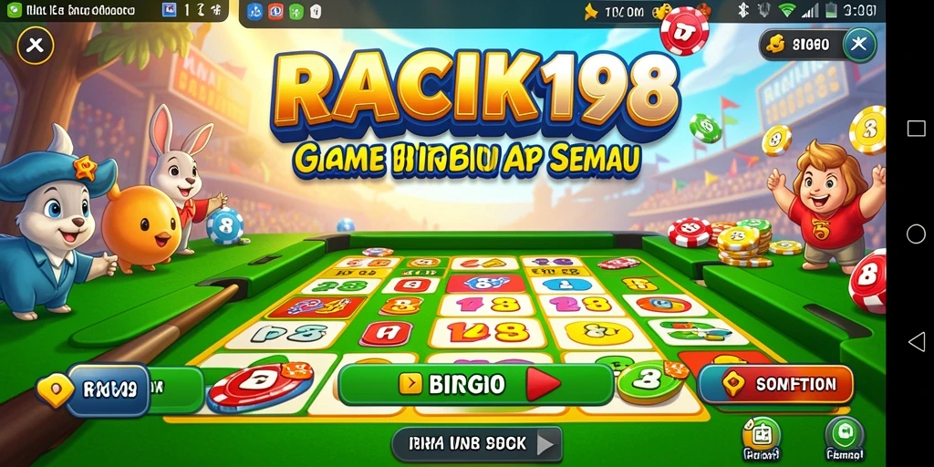 Tampilan utama gameplay Bingo yang menarik dan seru.