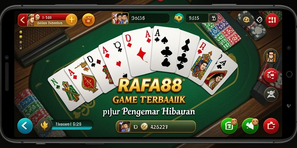 Tampilan gameplay menarik dari RAFA88 dengan elemen Domino.