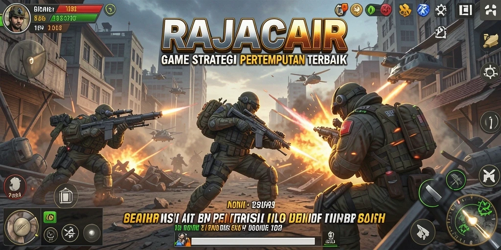 Tampilan permainan <strong>RAJACAIR</strong> dengan strategi pertempuran yang mendebarkan.