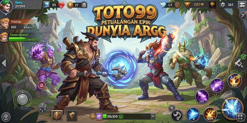 Screenshot TOTO99 menampilkan aksi seru dalam permainan ARPG.