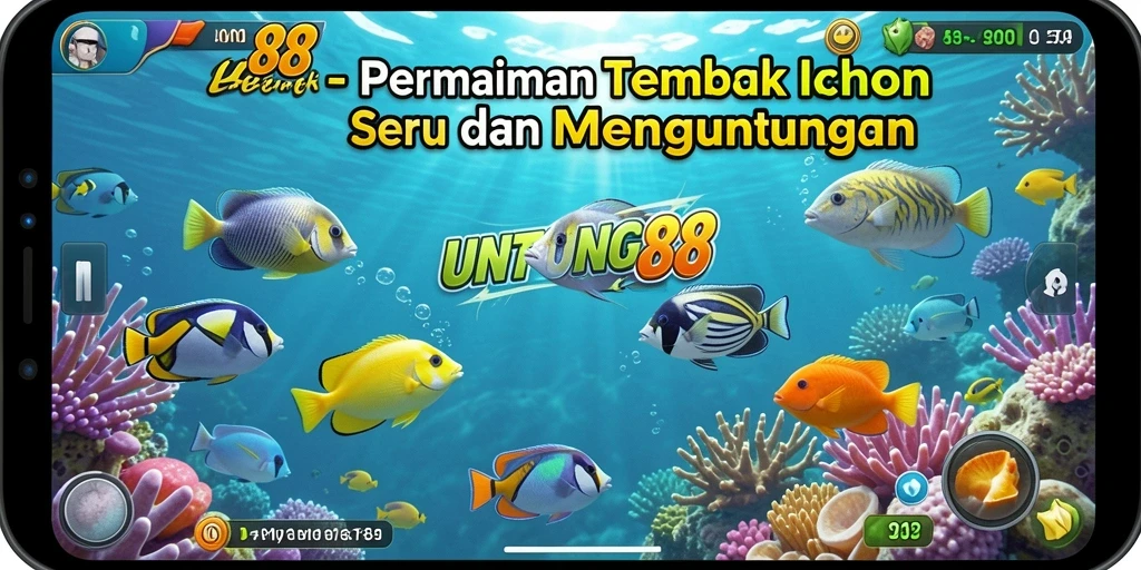 Gameplay seru Tembak Ikan di UNTUNG88 dengan grafis menawan.