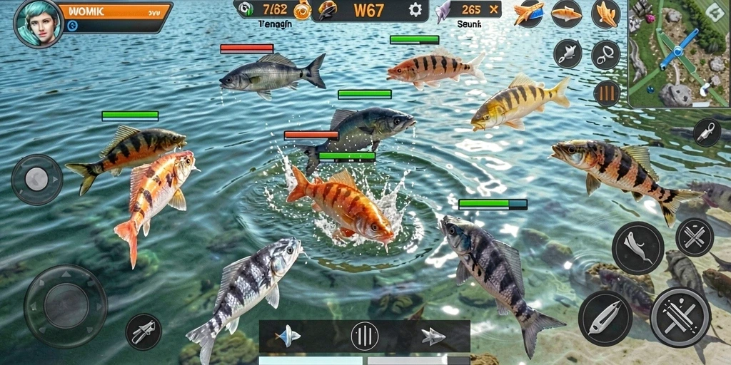 Gameplay seru menembak ikan dengan grafis menarik.