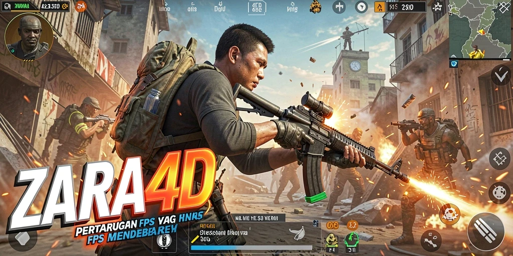 Tampilan gameplay ZARA4D yang intens dan mendebarkan.